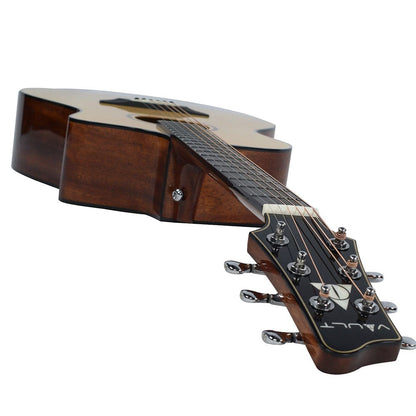 vault acoustic guitars vault artisan premium acoustic guitar with solid spruce top and solid mahogany back and sides - open box