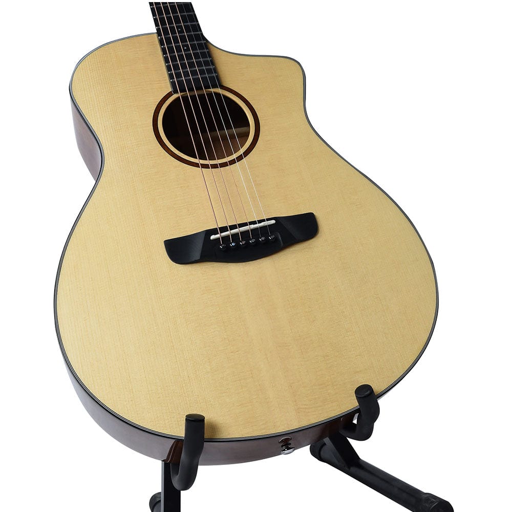 vault acoustic guitars vault artisan premium acoustic guitar with solid spruce top and solid mahogany back and sides - open box