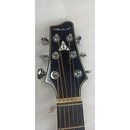 Vault Acoustic Guitars Vault Artisan Premium Electro-Acoustic Guitar with Solid Spruce Top, Solid Mahogany Back and Sides and Fishman Pickup - Open Box 