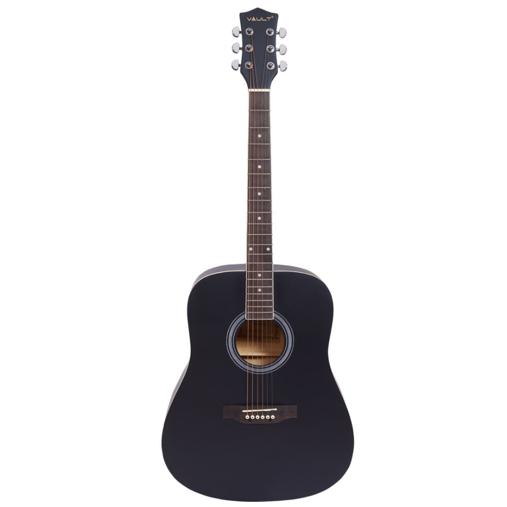 Vault Acoustic Guitars Vault DA20 Dreadnought Acoustic Guitar Kit #color_matt-black 