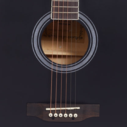 Vault Acoustic Guitars Vault DA20 Dreadnought Acoustic Guitar Kit #color_matt-black 