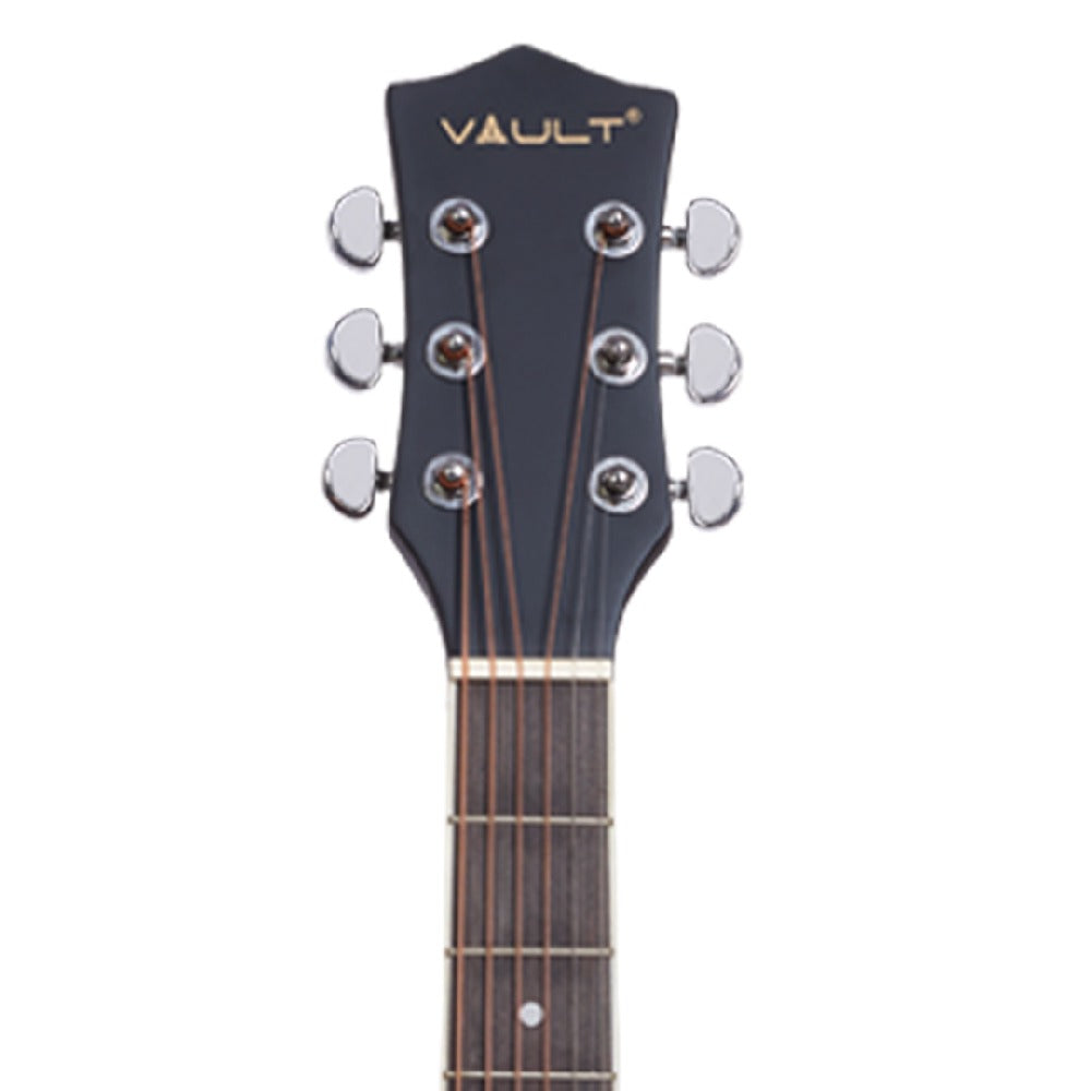 Vault Acoustic Guitars Vault DA20 Dreadnought Acoustic Guitar Kit #color_matt-black 