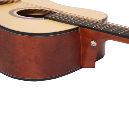 Vault Acoustic Guitars Vault DA25 41" Dreadnought Acoustic Guitar - Natural - Open Box
