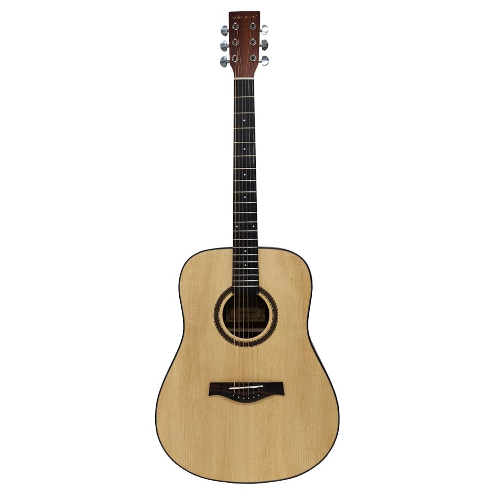 Vault Acoustic Guitars Vault DA40 41 Inch Premium Solid Spruce-Top Dreadnought Acoustic Guitar - Open Box
