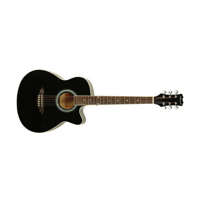 Vault Acoustic Guitars Vault EA10 40inch Medium Cutaway Acoustic Guitar - Black