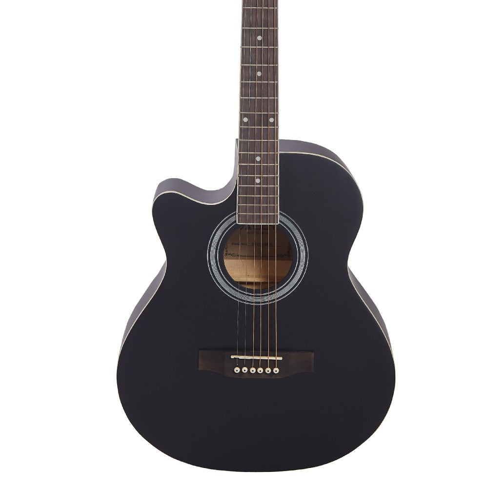 Vault Acoustic Guitars Vault EA20 Beginner Acoustic Guitar Learning Kit – Includes 3 Free Lessons & Accessories