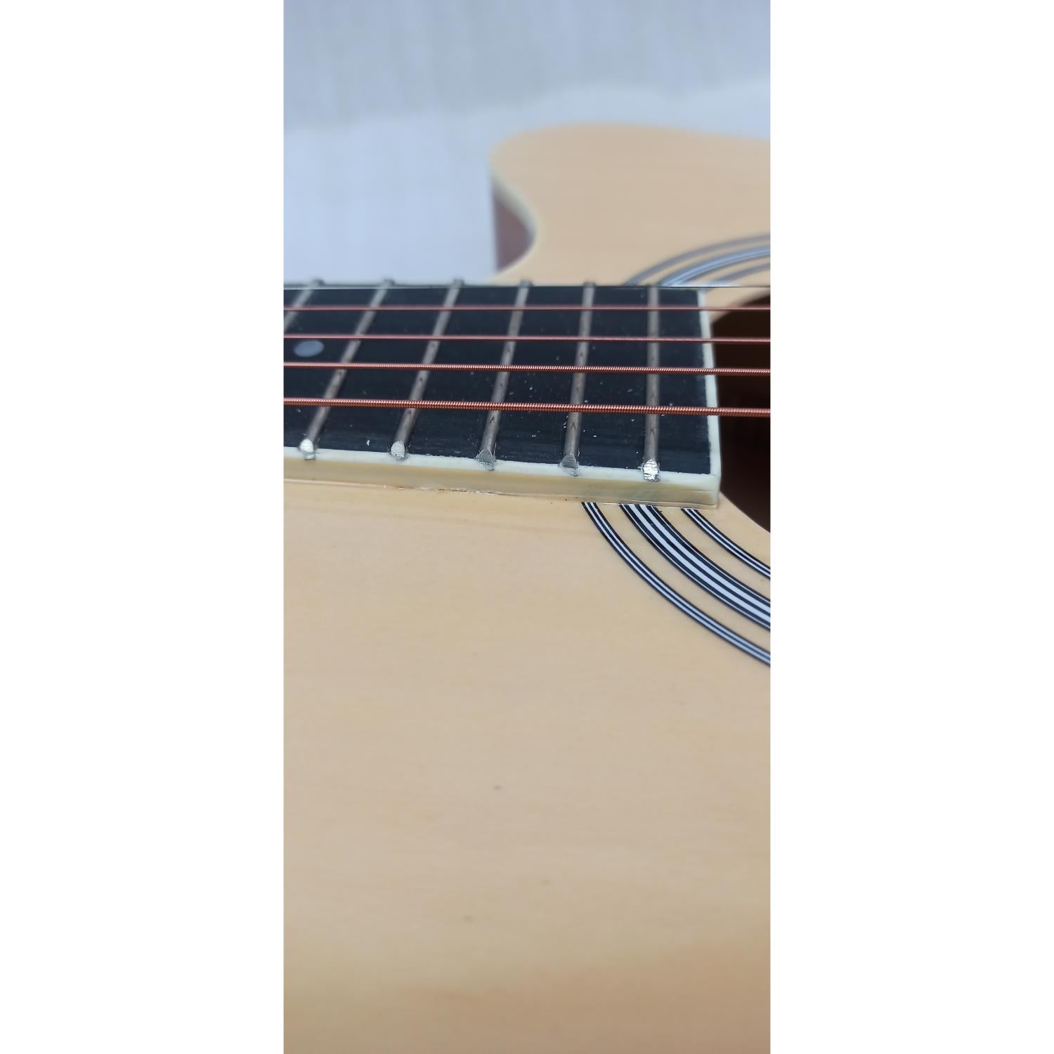 Vault Acoustic Guitars Vault EA20 Guitar Kit with Learn to Play Ebook, Bag, Strings, Straps, Picks, String winder & Polishing Cloth - 40 inch Cutaway Acoustic Guitar - Open Box B Stock #barcode_202501092640