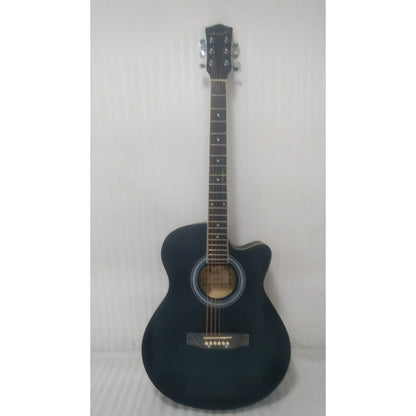 Vault Acoustic Guitars Vault EA20 Guitar Kit with Learn to Play Ebook, Bag, Strings, Straps, Picks, String winder & Polishing Cloth - 40 inch Cutaway Acoustic Guitar - Open Box B Stock