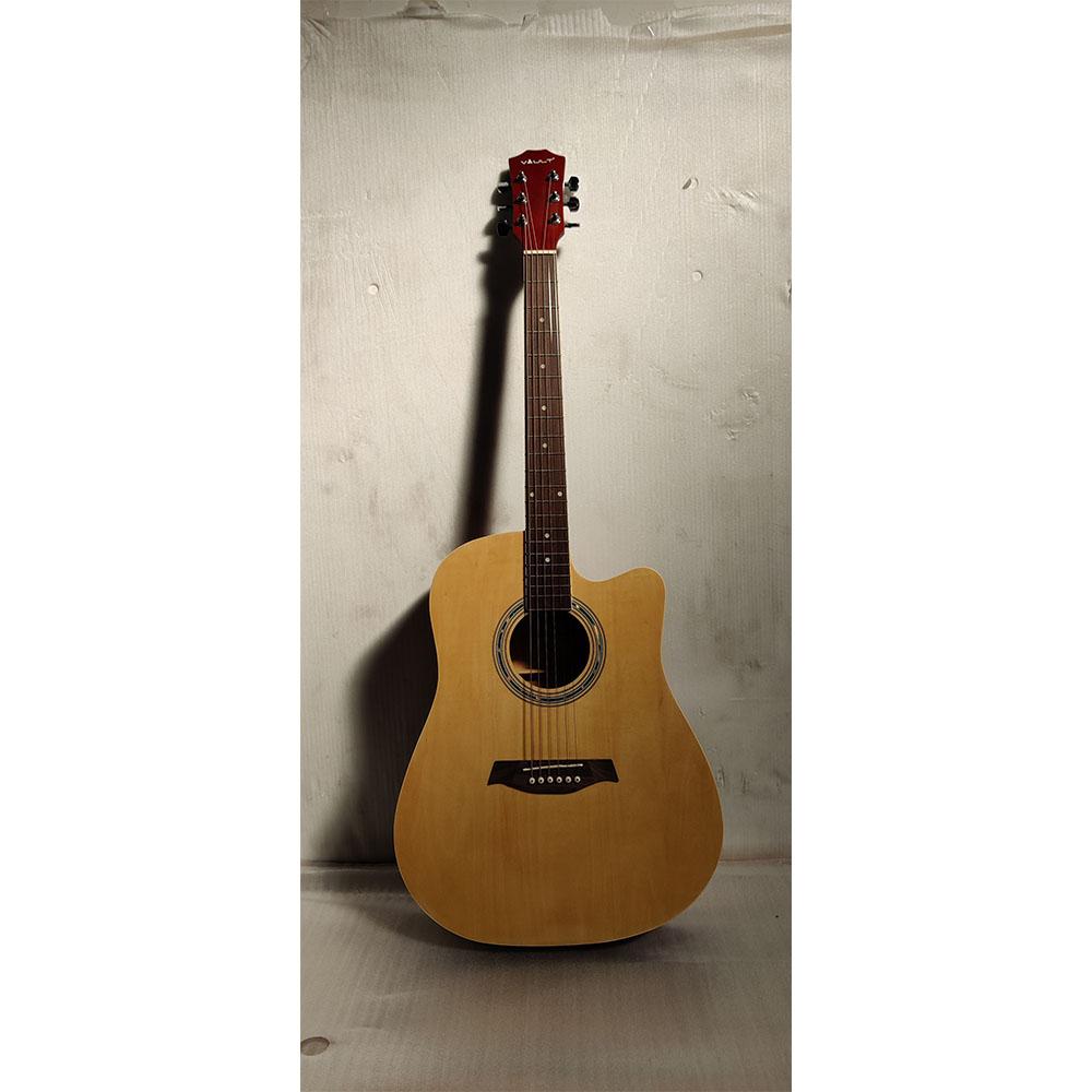 vault acoustic guitars vault ed-10c 41 inch cutaway acoustic guitar - natural - open box b stock   