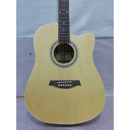 vault acoustic guitars vault ed-10c 41 inch cutaway acoustic guitar - natural - open box b stock   
