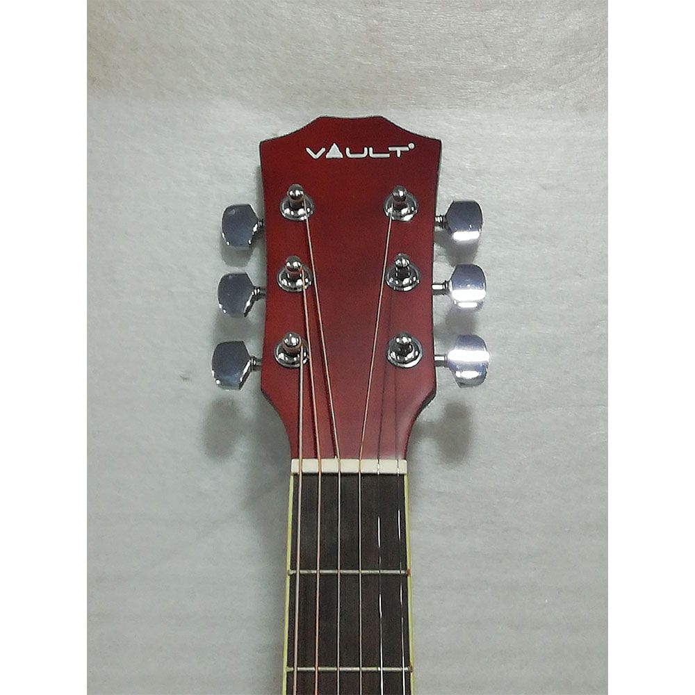 vault acoustic guitars vault ed-10c 41 inch cutaway acoustic guitar - natural - open box b stock   