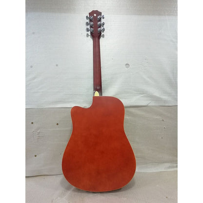 vault acoustic guitars vault ed-10c 41 inch cutaway acoustic guitar - natural - open box b stock   