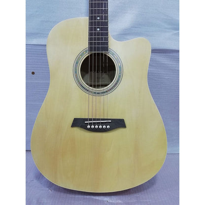 vault acoustic guitars vault ed-10c 41 inch cutaway acoustic guitar - natural - open box b stock   