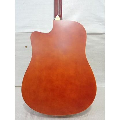 vault acoustic guitars vault ed-10c 41 inch cutaway acoustic guitar - natural - open box b stock   