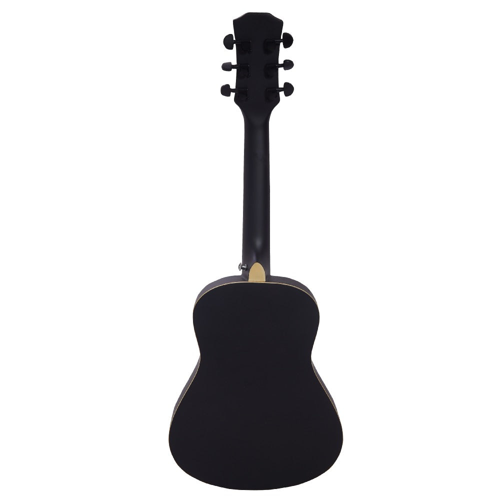 Vault Acoustic Guitars Vault Junior 30 Inch Acoustic Guitar with Truss Rod, Gig-Bag, Strings, Straps, Picks, String Winder, Polishing Cloth & E-Book - Perfect for Kids (Age 5-8 Years)#style_with-truss-rod,color_black
