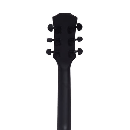 Vault Acoustic Guitars Vault Junior 30 Inch Acoustic Guitar with Truss Rod, Gig-Bag, Strings, Straps, Picks, String Winder, Polishing Cloth & E-Book - Perfect for Kids (Age 5-8 Years)#style_with-truss-rod,color_black