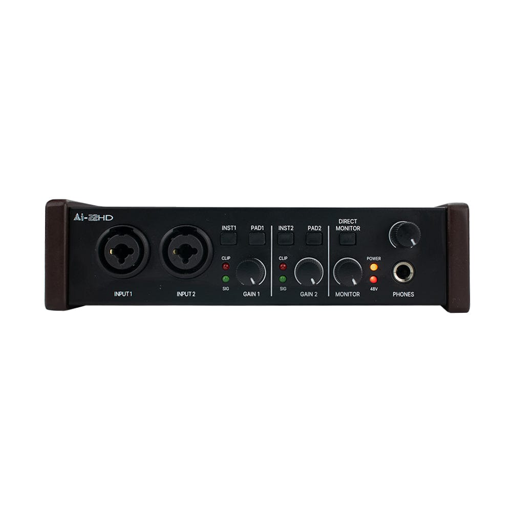 Vault Audio Interfaces Vault Ai22HD 2x2 USB Audio Interface with 192kHz Recording and Bitwig 8-Track Bundle