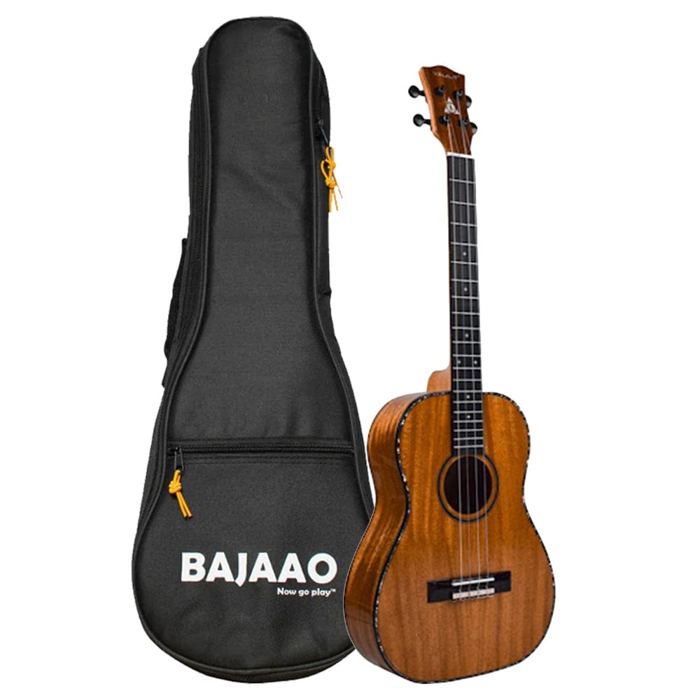 Vault Baritone Ukuleles Natural Vault Performer Pro 30" All Solid Mahogany Premium Baritone Ukulele With EQ & Gigbag