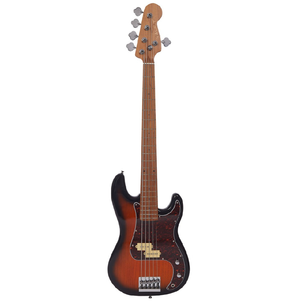 Vault Bass Guitars 2 Tone Sunburst Vault PB Series 2 Precision Bass 5-String Bass Guitar#colour_2tone sunburst