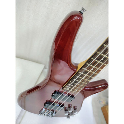 Vault Bass Guitars 202401029965 Vault Performer Pro RB4 Four String Electric Bass Guitar with Gigbag - High Gloss Solid Mahogany - Open Box