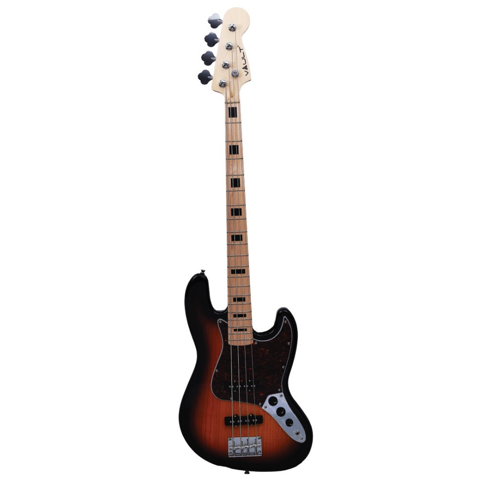 Vault Bass Guitars 3 Tone Sunburst Vault JB Series 2 Jazz Bass 4-String Bass Guitar#color_3 tone sunburst