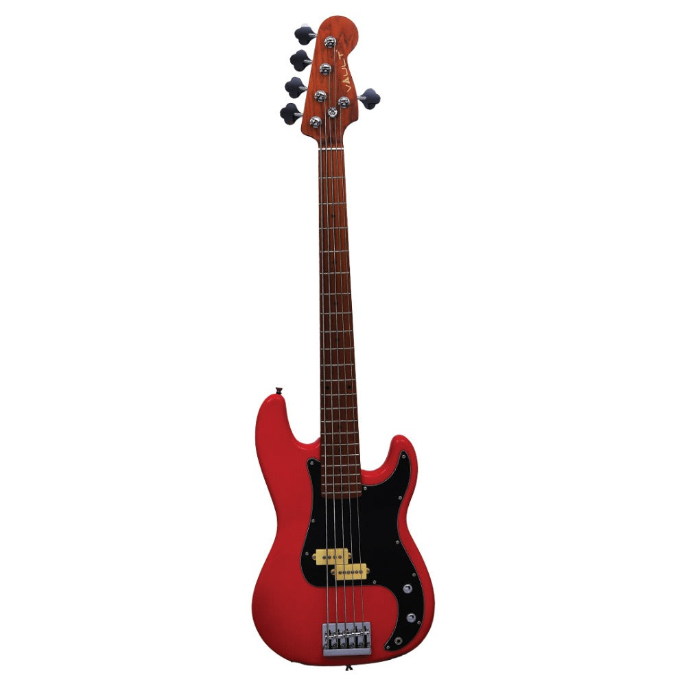 Vault Bass Guitars Red Vault PB Series 2 Precision Bass 5-String Bass Guitar#colour_red