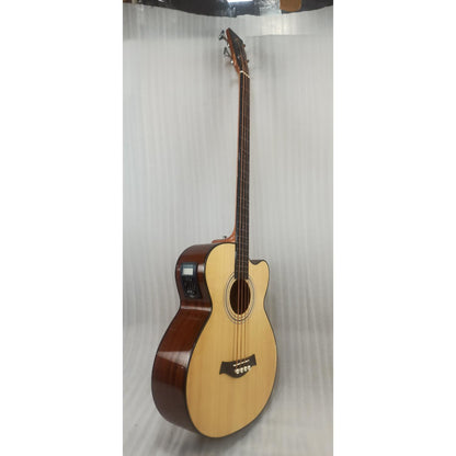 Vault Bass Guitars Vault EB40CE 4 String Solid Top Acoustic Bass Guitar With EQ and Padded Gigbag - 34" Scale Length - Open Box