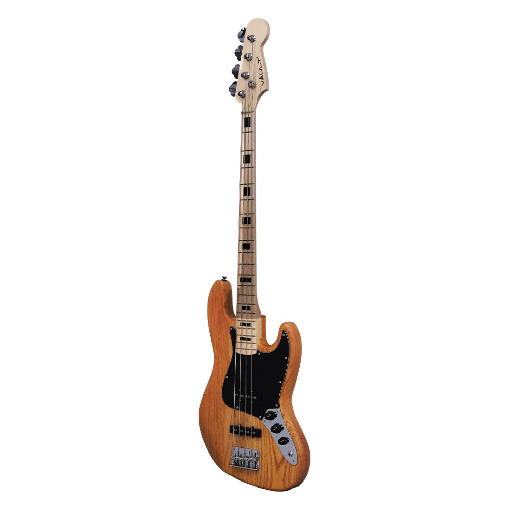 Vault Bass Guitars Vault JB Series 2 Jazz Bass 4-String Bass Guitar  #color_natural-satin