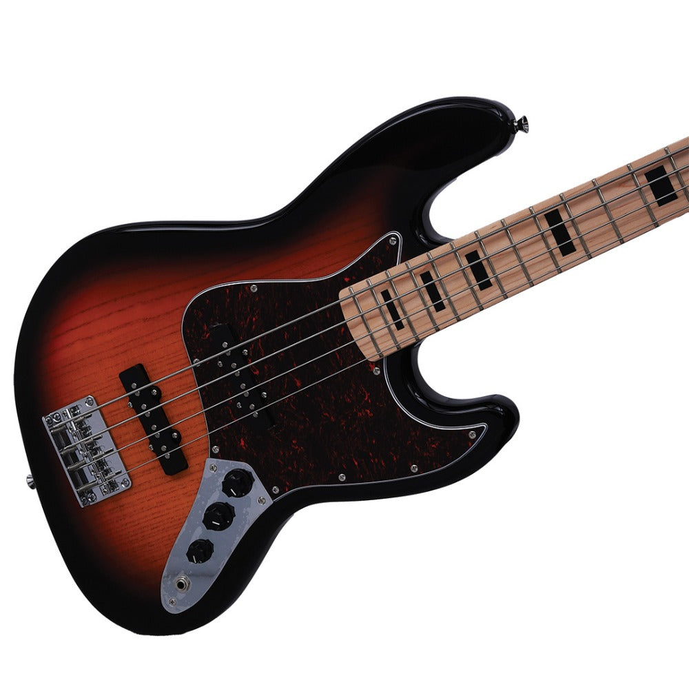 Vault Bass Guitars Vault JB Series 2 Jazz Bass 4-String Bass Guitar#color_3 tone sunburst