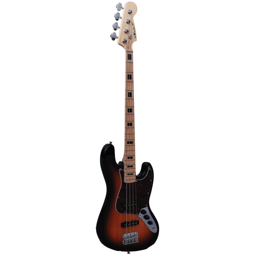 Vault Bass Guitars Vault JB Series 2 Jazz Bass 4-String Bass Guitar#color_3 tone sunburst