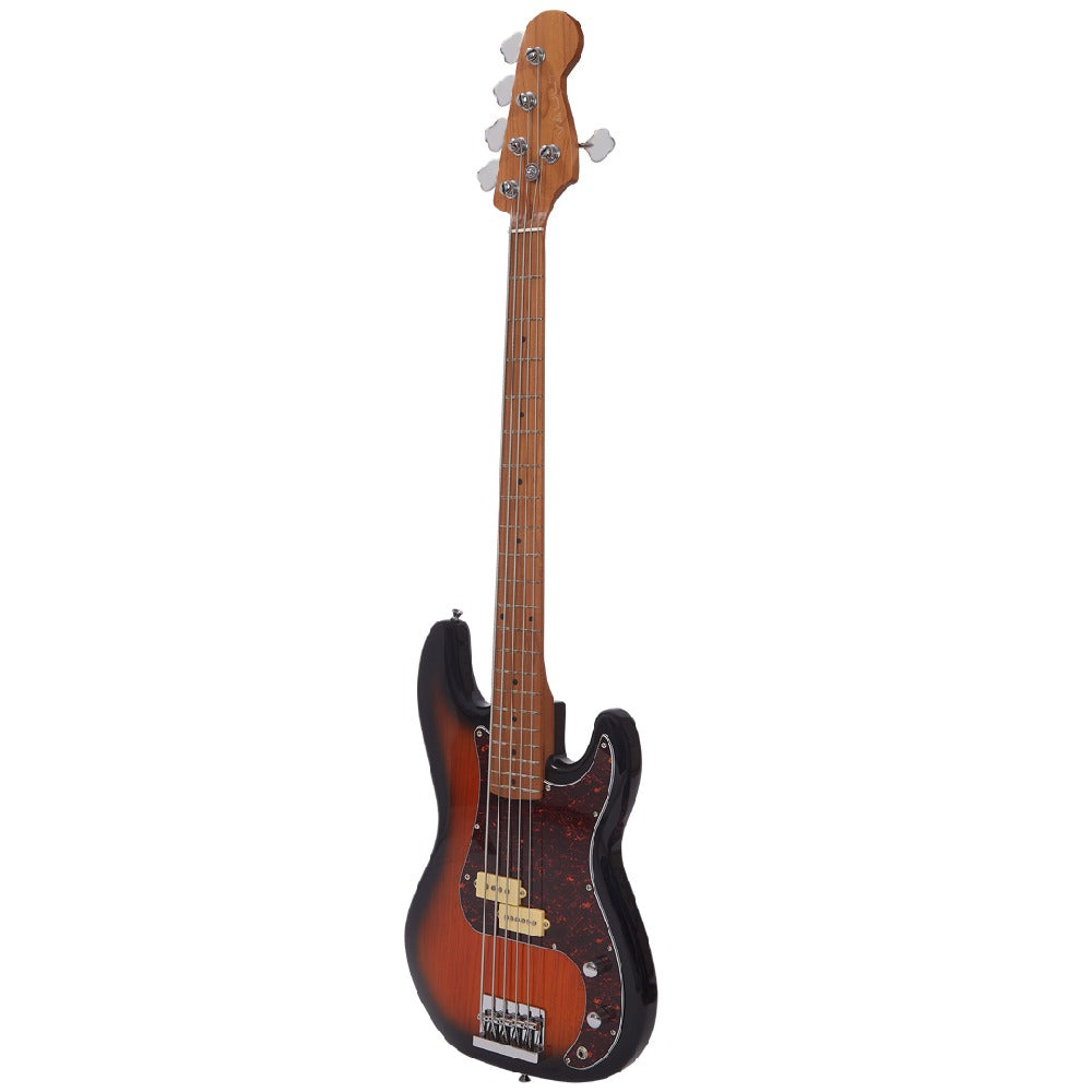 Vault Bass Guitars Vault PB Series 2 Precision Bass 5-String Bass Guitar#colour_2tone sunburst