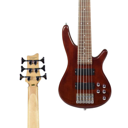 vault bass guitars vault performer pro rb4 four string electric bass guitar with gigbag - high gloss solid mahogany 