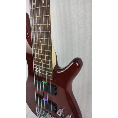 Vault Bass Guitars Vault Performer Pro RB6 Six String Electric Bass Guitar - High Gloss Solid Mahogany - Open Box