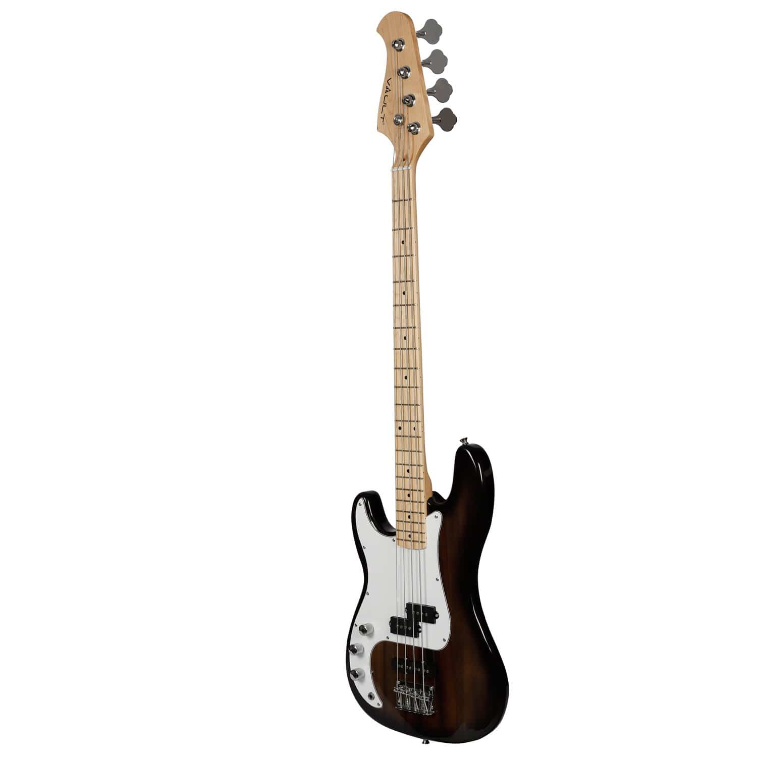 vault bass guitars vault pj style left-handed 4-string electric bass guitar    #color_transparent-black