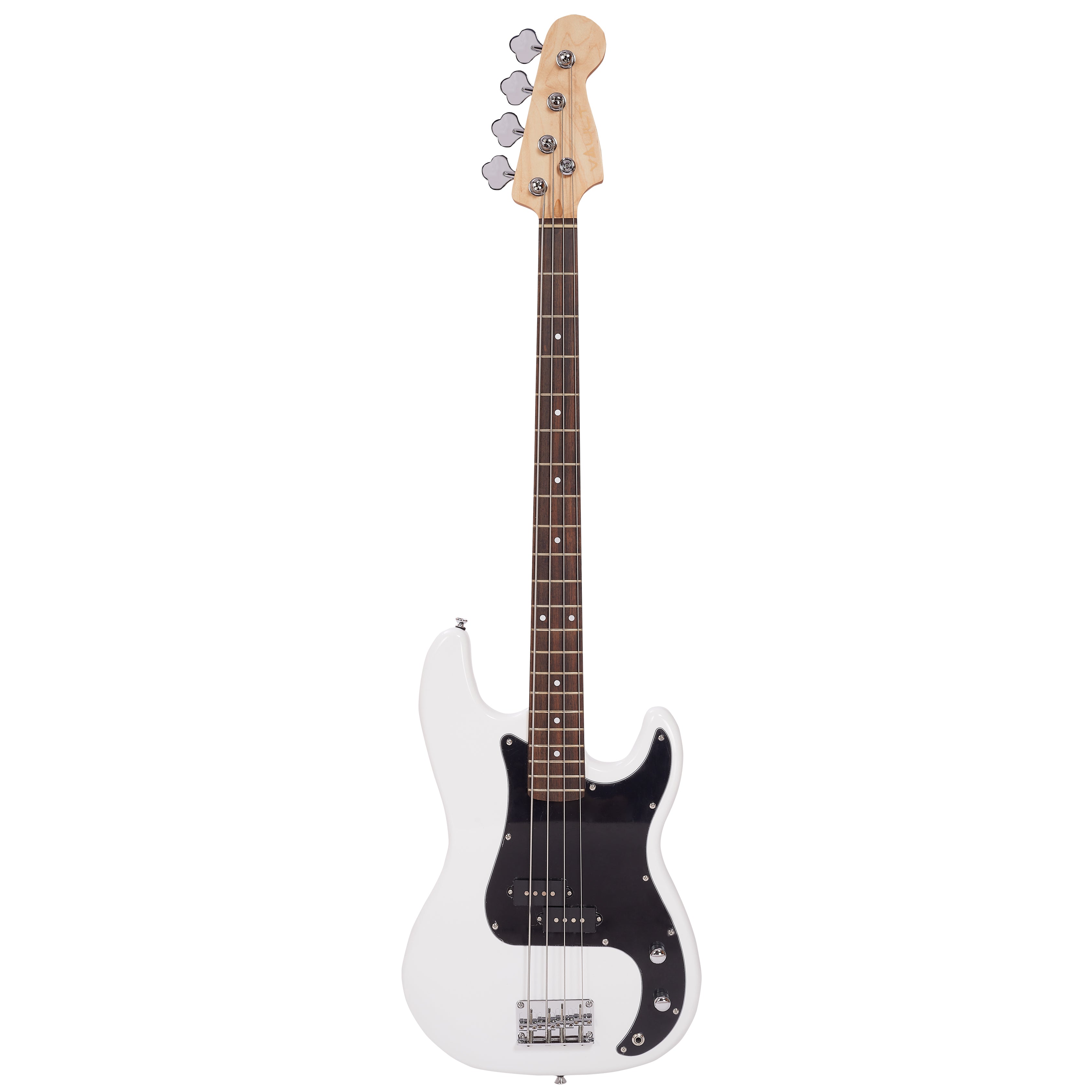 Vault Bass Guitars White Vault PRB Series 2 Precision Bass 4-String Bass Guitar