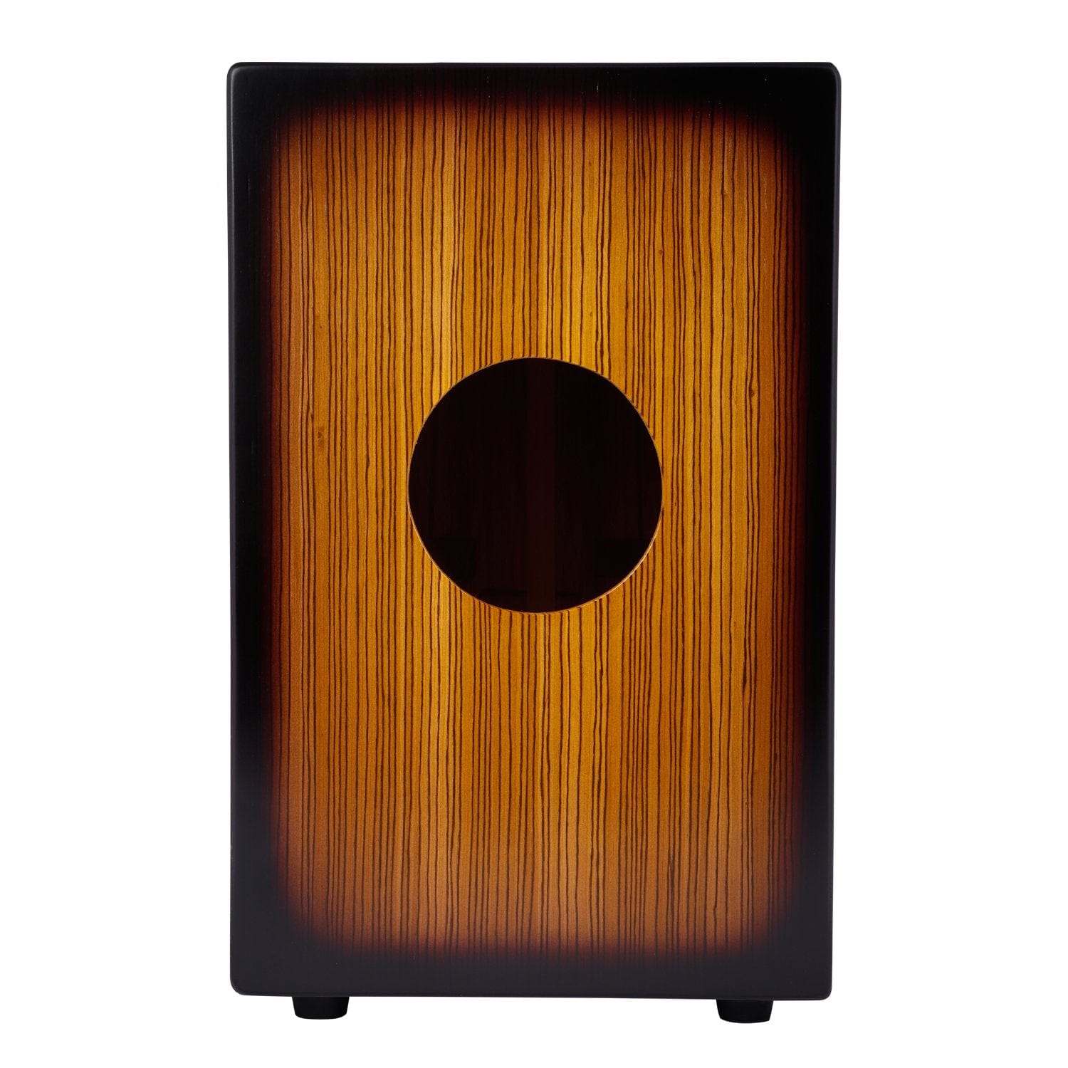Vault Cajons Vault BCJ-24 Birch/Black/Zebra Wood Cajon with Adjustable Snare