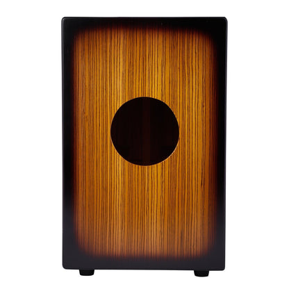 Vault Cajons Vault BCJ-24 Birch/Black/Zebra Wood Cajon with Adjustable Snare