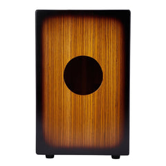 Vault Cajons Vault BCJ-24 Birch/Black/Zebra Wood Cajon with Adjustable Snare