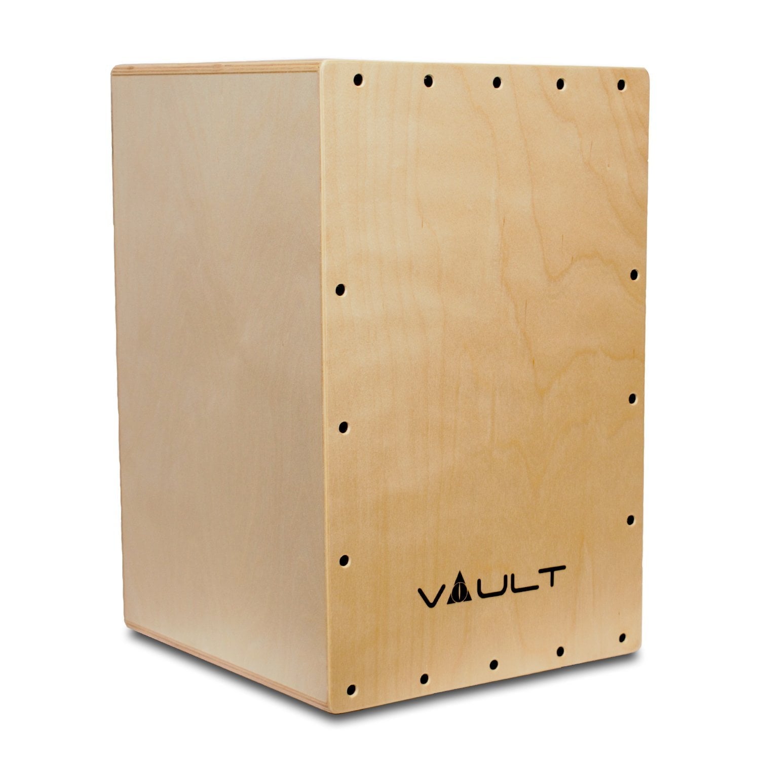 Vault Cajons Vault BCJ-24 Birch/Black/Zebra Wood Cajon with Adjustable Snare