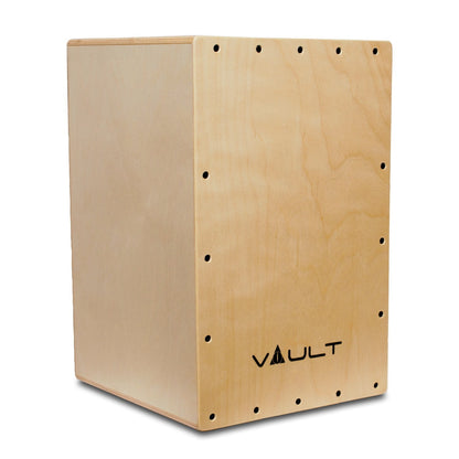 Vault Cajons Vault BCJ-24 Birch/Black/Zebra Wood Cajon with Adjustable Snare