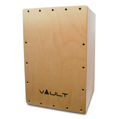 Vault Cajons Vault BCJ-24 Birch/Black/Zebra Wood Cajon with Adjustable Snare