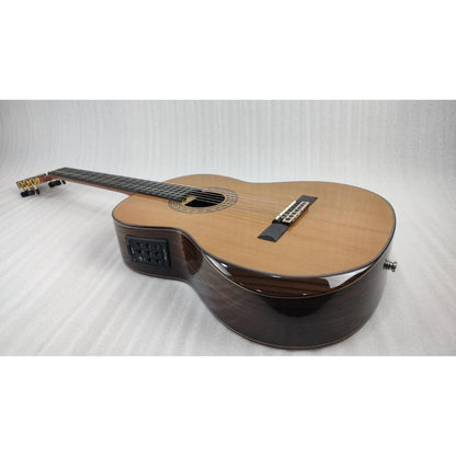 Vault Classical Guitars Vault Performer Pro All Solid Body Classical Guitar with Armrest and Dual EQ Pickup - Open Box