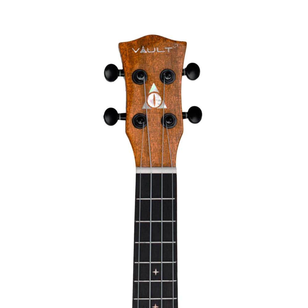 Vault Concert Ukuleles Natural Vault Performer Pro 24" All Solid Mahogany Premium Concert Ukulele With EQ & Gigbag