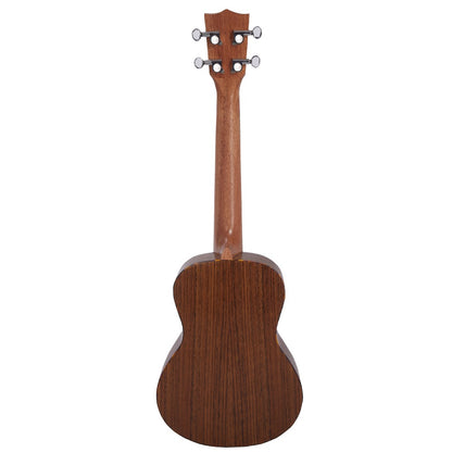 Vault Concert Ukuleles Natural Vault UK-200C 23" Premium Walnut Laminate with Side Soundport Concert Ukulele 
