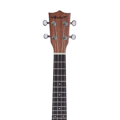 Vault Concert Ukuleles Vault UK-1000CC 23-Inch Solid Spruce Top Premium Semi Cutaway Concert Ukulele 