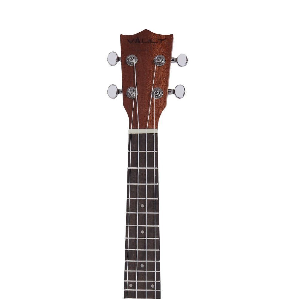 Vault Concert Ukuleles Vault UK-1000CC 23-Inch Solid Spruce Top Premium Semi Cutaway Concert Ukulele #type_electroacoustic