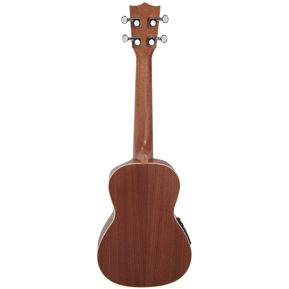 Vault Concert Ukuleles Vault UK-1000CC 23-Inch Solid Spruce Top Premium Semi Cutaway Concert Ukulele #type_electroacoustic
