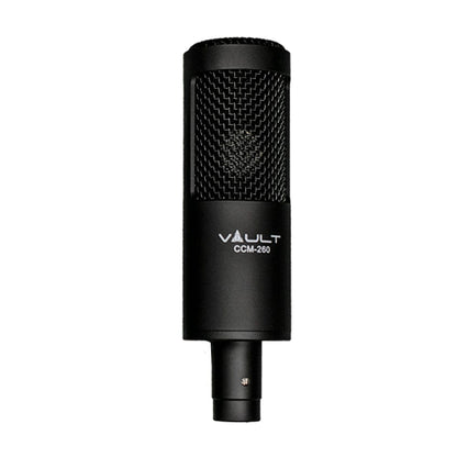 vault condenser microphones vault ccm-260 condenser cardioid microphone with shockmount and xlr cable