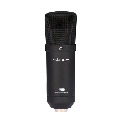 Vault Condenser Microphones Vault VCM Studio Condenser Microphone with XLR Cable, Tripod, Mount and Foam Pop Filter