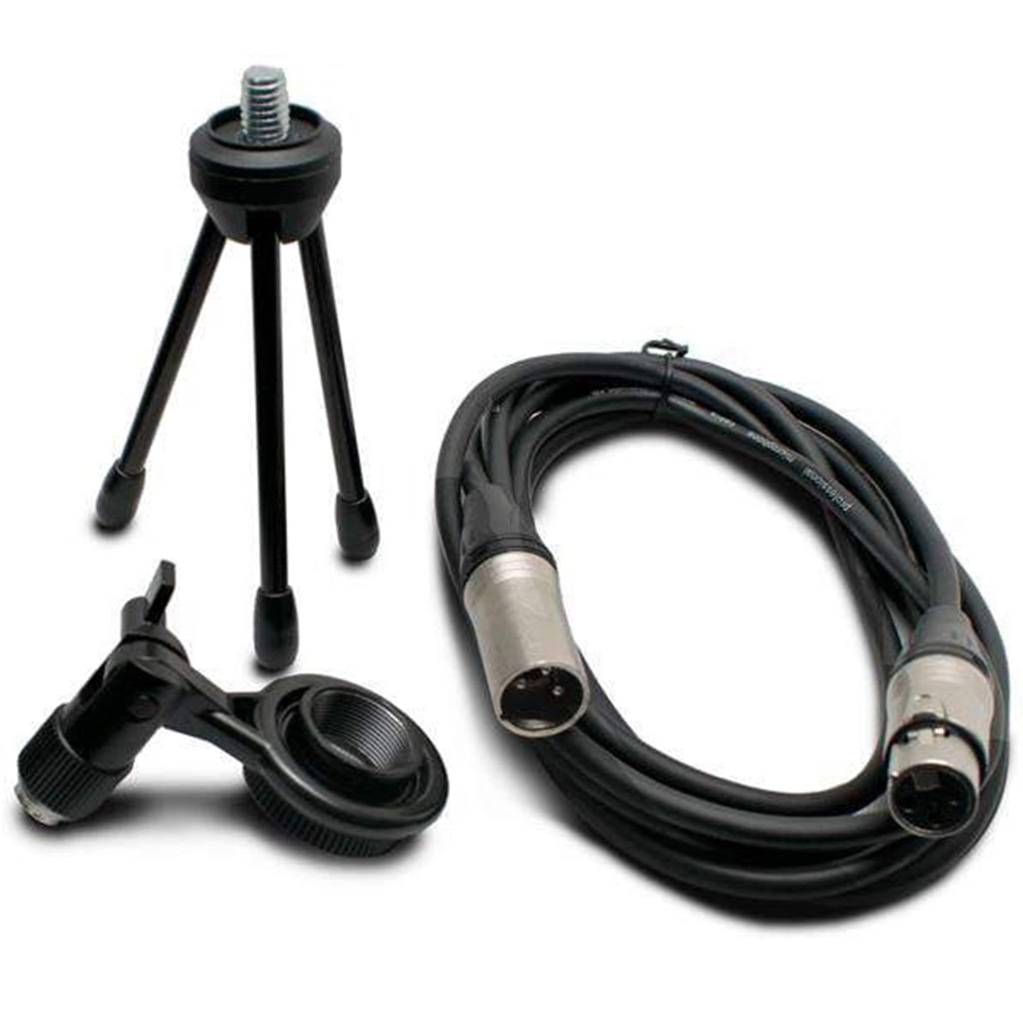 Vault Condenser Microphones Vault VCM Studio Condenser Microphone with XLR Cable, Tripod, Mount and Foam Pop Filter